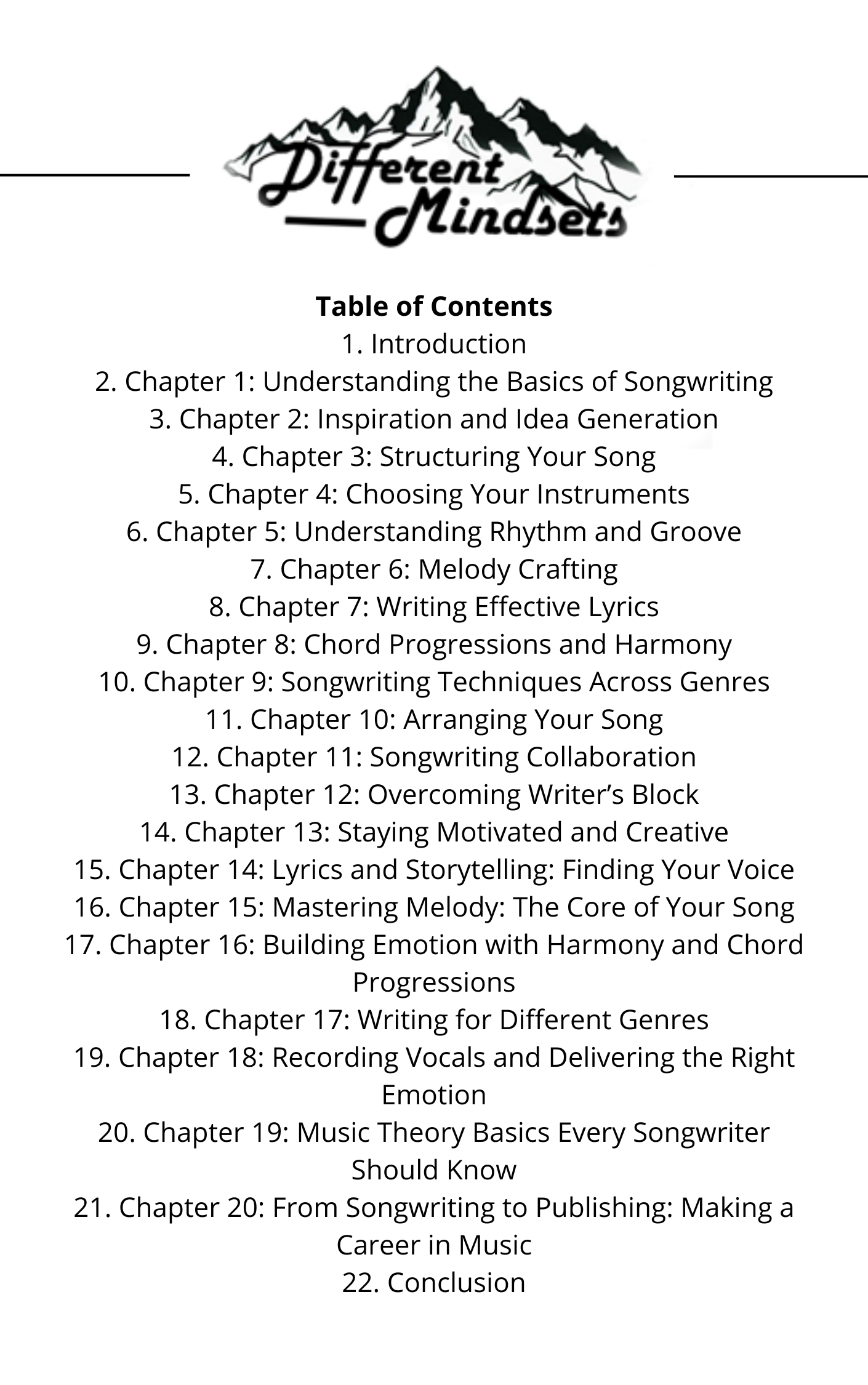 Musical Mindset: Ultimate Guide to How to Write Music